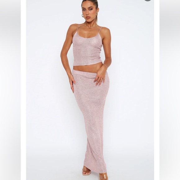 White Fox Love Galore Sequin Knit Set - Picture 1 of 2